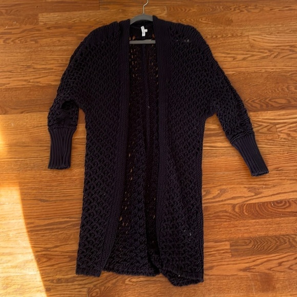 Minnie Rose Women’s Navy Cardigan Size XS/S - Picture 1 of 4
